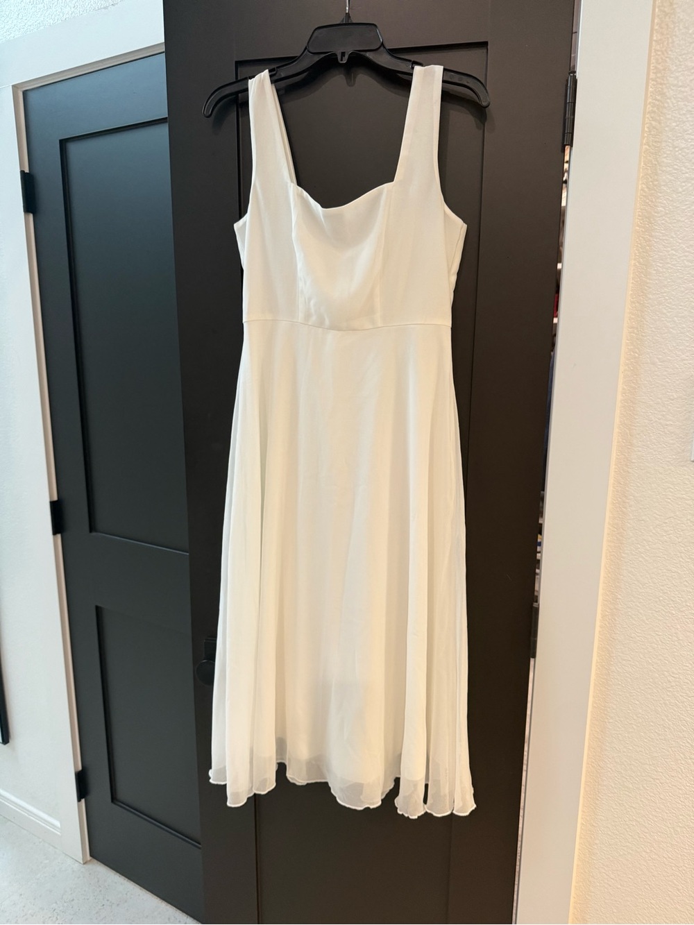 BNWT Commense White Semi Sheer Cami Midi Dress